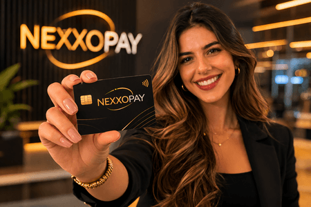 Pessoa segurando cartão NexxoPay